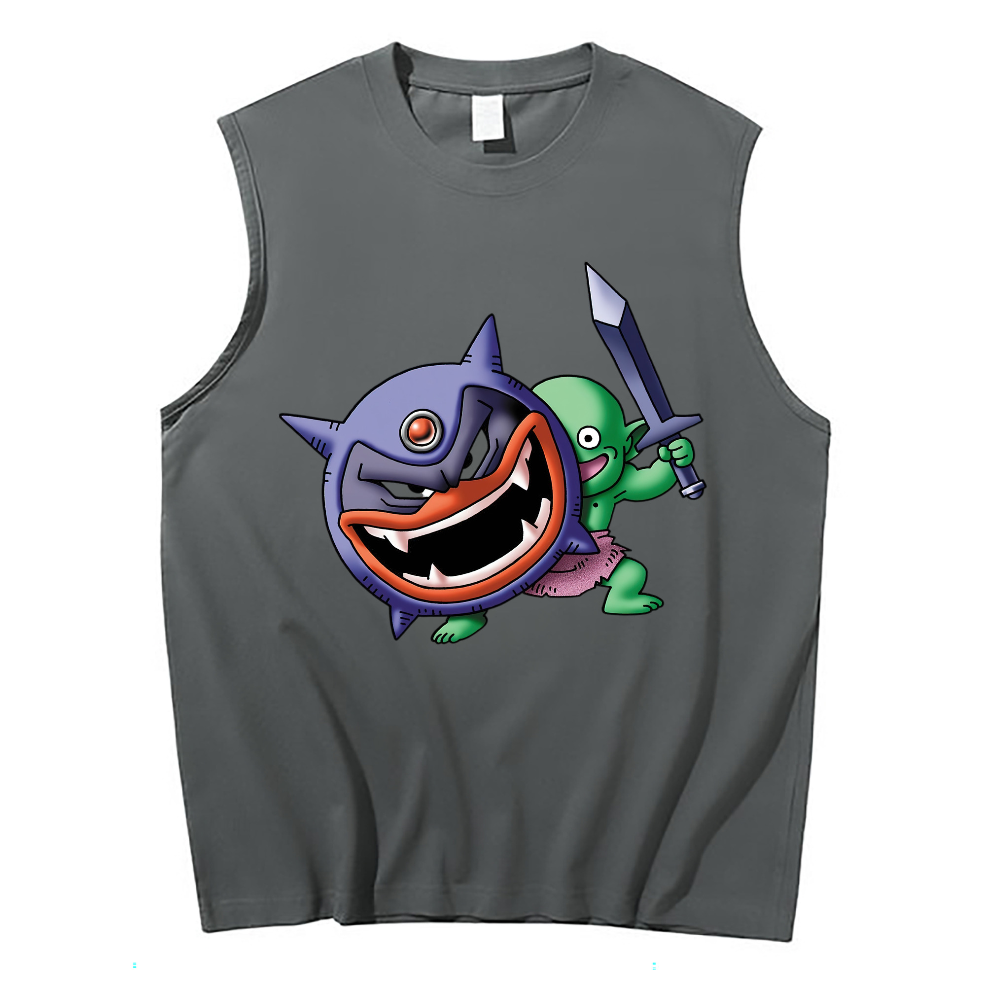 （画像用） ドラゴンクエスト Doragon Kuesuto Dragon Quest コットン100％タンクトップ（フロントプリント）